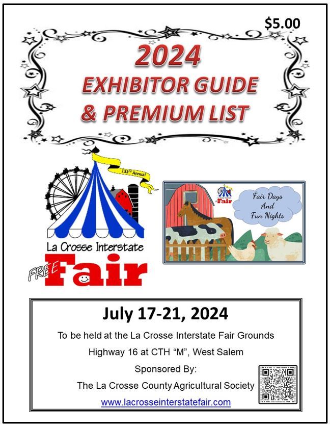 Exhibitor Fairbook Information and Forms La Crosse Interstate Fair